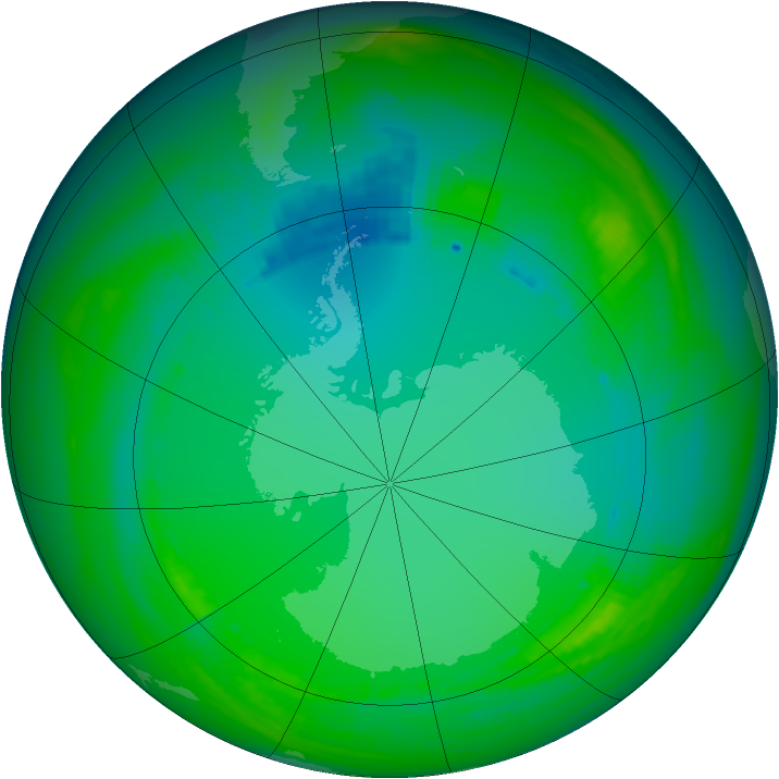 Ozone Map 1984-07-21